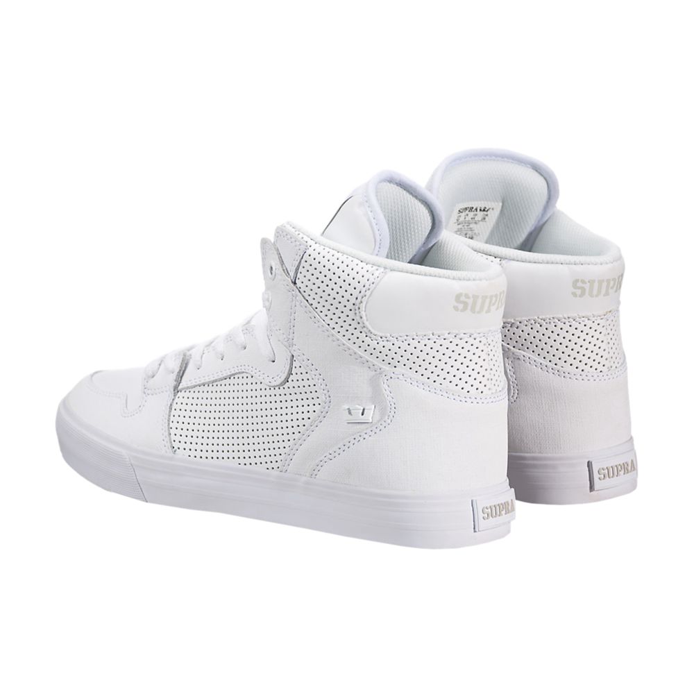 Baskets Montantes Supra Vaider Blanche White/White Homme | EBP-55286257